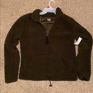 No Boundaries Sherpa Pullover Sweatshirt